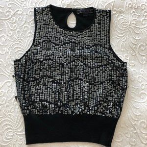 NWOT F21 Sparkly FIne Knit Sweater Sequin Top L